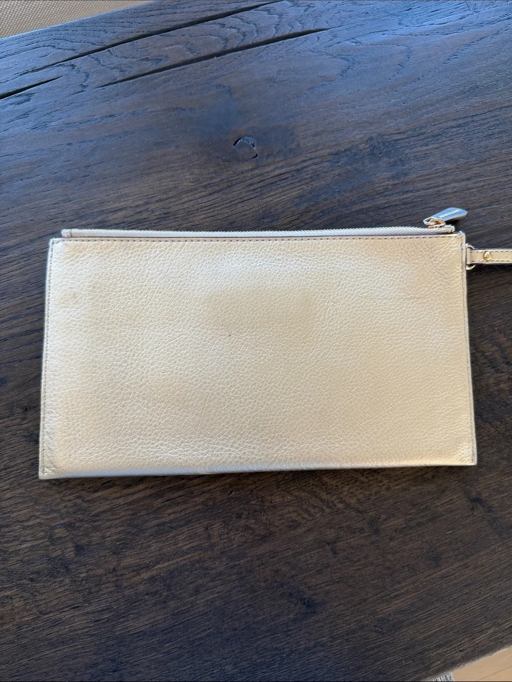 NWOT- Michael Kors Metallic Gold Wristlet Clutch